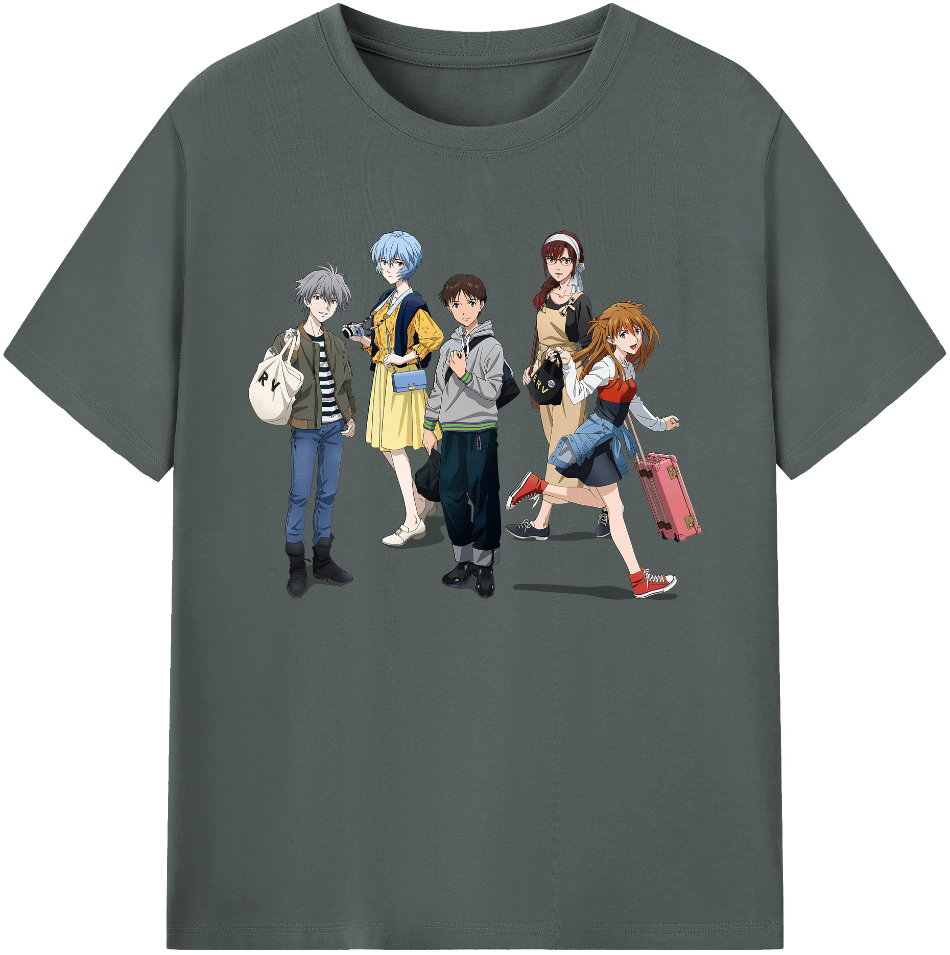 （画像用） EVA 新世紀エヴァンゲリオン 綿100％ メンズ半袖Tシャツ｜肌触りやわらか＆通気性